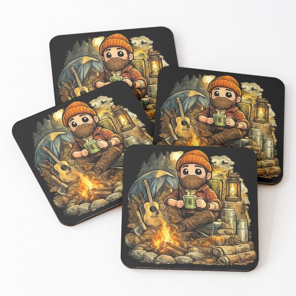 Item preview, Camping Dad – Cozy Campfire Adventure designed and sold by CreationbyVona.
