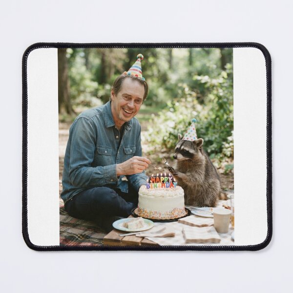 Item preview, Steve buscemi raccoon picnic raccoons animal pet nature meme memes funny parody christmas birthday designed and sold by CheeseBlueprint.