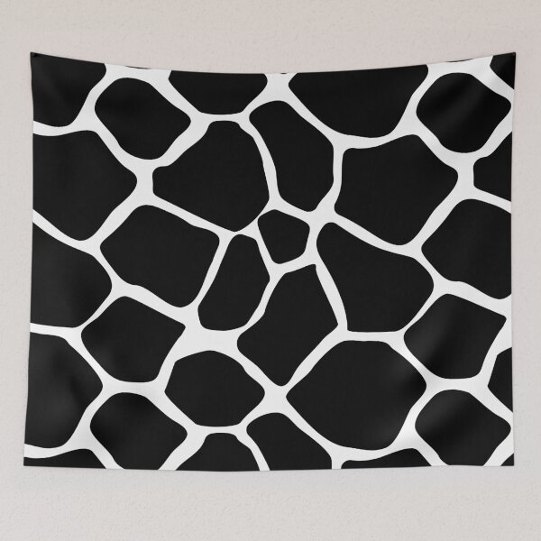 Item preview, Black and White Giraffe Skin Print designed and sold by GemsAnatomy.