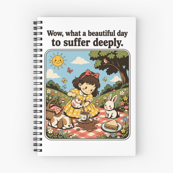 Item preview, Wow What a Beautiful Day to Suffer Deeply Funny Existential Quote Design designed and sold by Coldink.