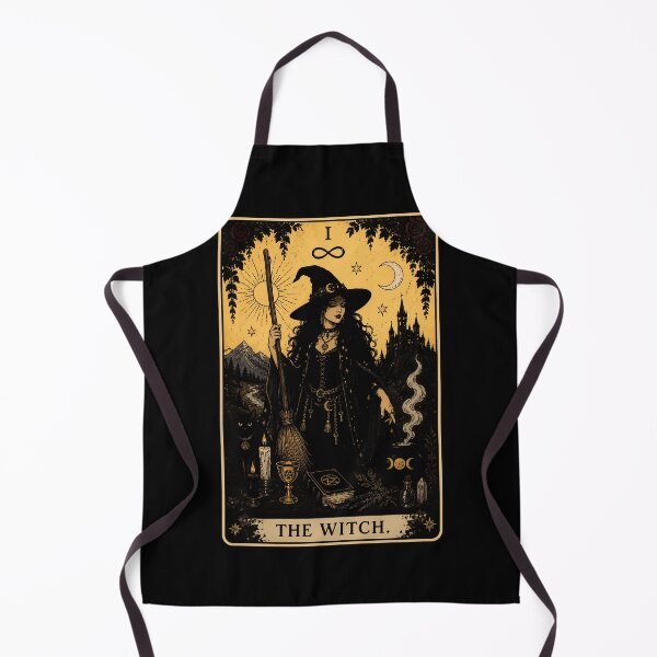 Item preview, Mystical witch illustration with moon and mountains designed and sold by rafaeltto.