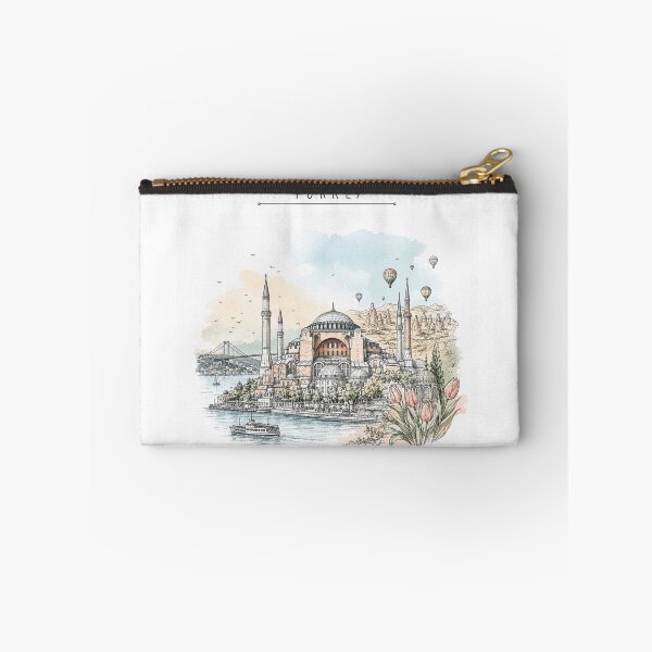 Item preview, Turkey Landmarks Vintage Travel Poster Minimal Watercolor designed and sold by Sketchbook Studio by Aqsaa.