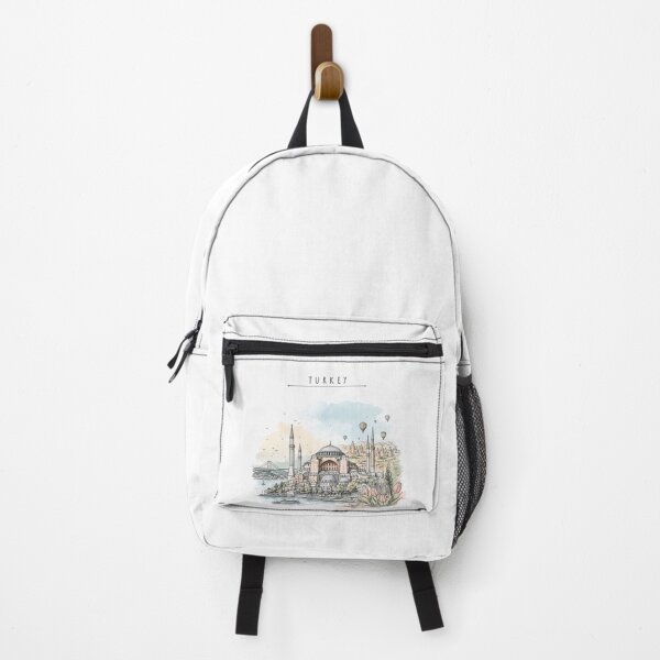 Item preview, Turkey Landmarks Vintage Travel Poster Minimal Watercolor designed and sold by Sketchbook Studio by Aqsaa.