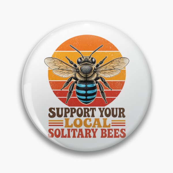 Item preview,  Support Your Local Solitary Bees - Vintage Blue Banded Bee T-Shirt designed and sold by Inky Atlas.