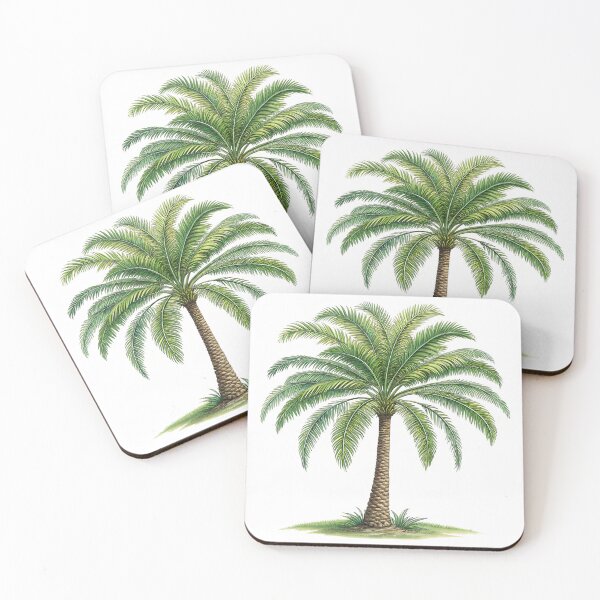 Item preview, Elegant Tropical Palm Tree | Realistic Botanical Nature Illustration designed and sold by Awarrie.