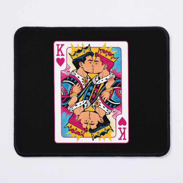 Item preview, King of Hearts Gay Couple Playing Cards designed and sold by wansilastomi.