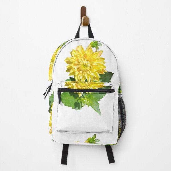Item preview, Dahlia Gelber Vulcan Yellow For Bringing Joy To Oneself and The World White Background designed and sold by BOKEbyTC.