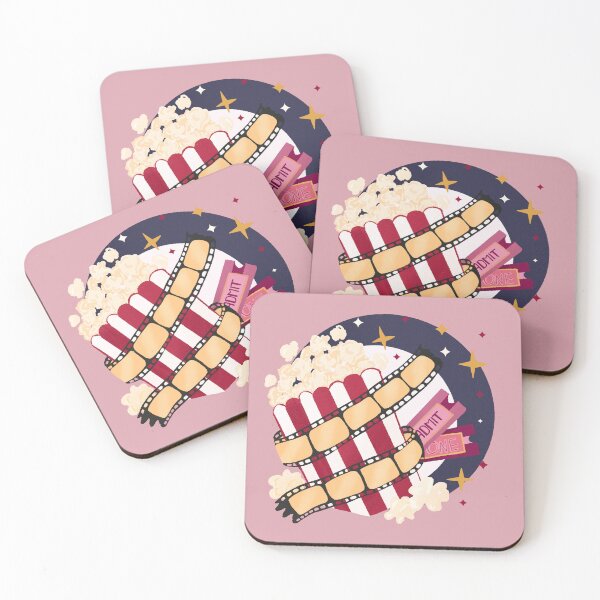 Item preview, Movie night retro bubble badge designed and sold by Home Cyn Home.
