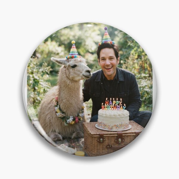 Item preview, Paul rudd Llama picnic llamas animal pet nature meme memes funny parody christmas birthday  designed and sold by CheeseBlueprint.
