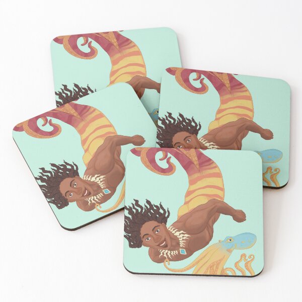 Item preview, Mermay Mateo Dtiys playful merman and octopus  designed and sold by SorceressApprentice.