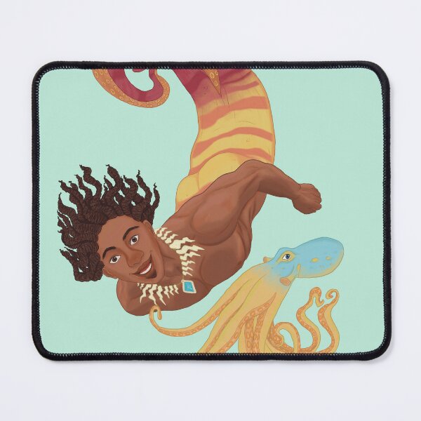 Item preview, Mermay Mateo Dtiys playful merman and octopus designed and sold by SorceressApprentice.