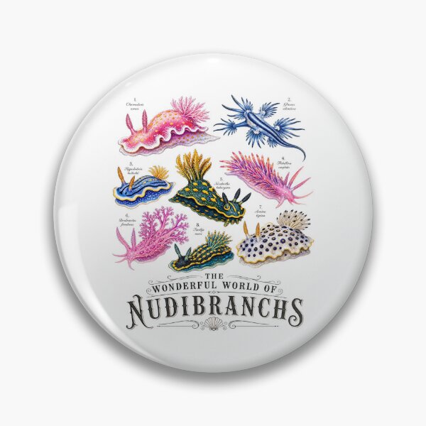Item preview, The Wonderful World of Nudibranchs - Vintage Marine Biology T-Shirt designed and sold by Inky Atlas.