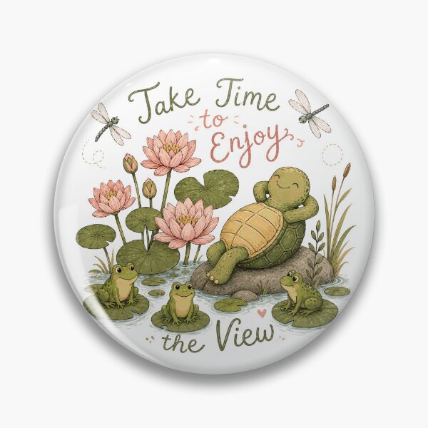 Item preview, Pondside Pal - Cute Turtle designed and sold by bapupa.