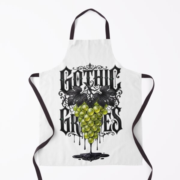 Item preview, Gothic Grapes – Victorian Filigree & Vibrant Green Dark Botanical Illustration designed and sold by Antik by Schulz.