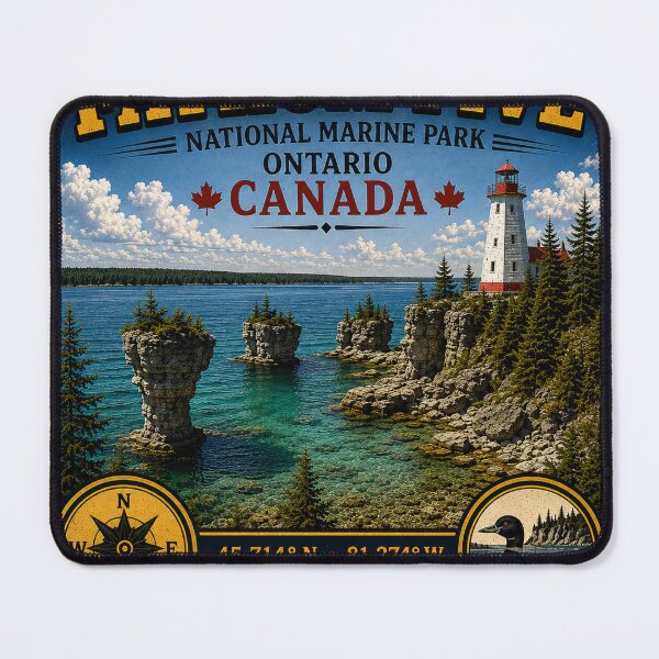 Item preview, Fathom Five National Marine Park Vintage Travel Sticker | Ontario designed and sold by naturalsurvival.