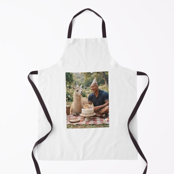 Item preview, Dwayne johnson llama picnic llamas animal pet nature meme memes funny parody christmas birthday designed and sold by CheeseBlueprint.