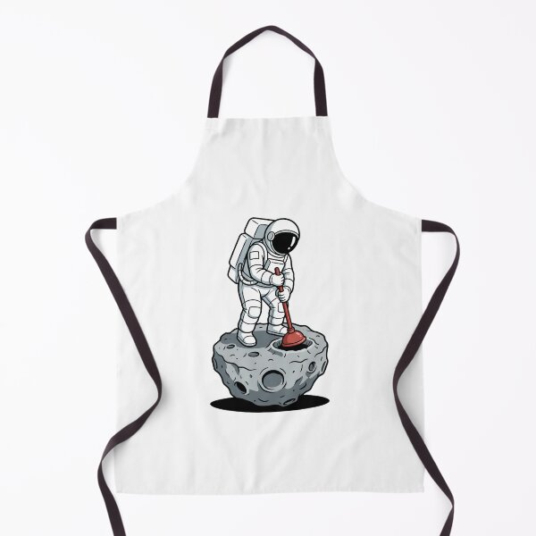 Item preview, Space Plumber Astronaut Fixing a Crater Clog designed and sold by Rare By Hero.