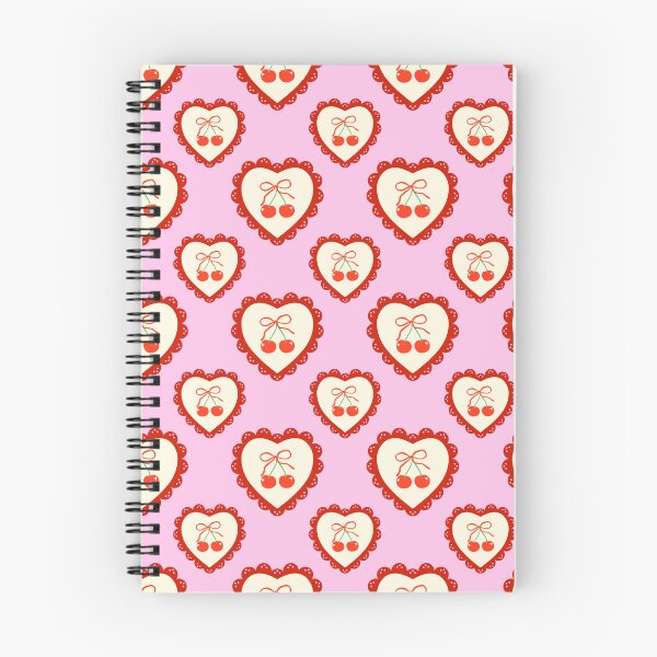 Item preview, Cherry Heart Retro Valentine Pattern designed and sold by jianina-alondra.