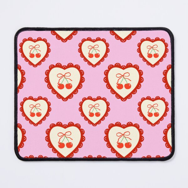 Item preview, Cherry Heart Retro Valentine Pattern designed and sold by jianina-alondra.