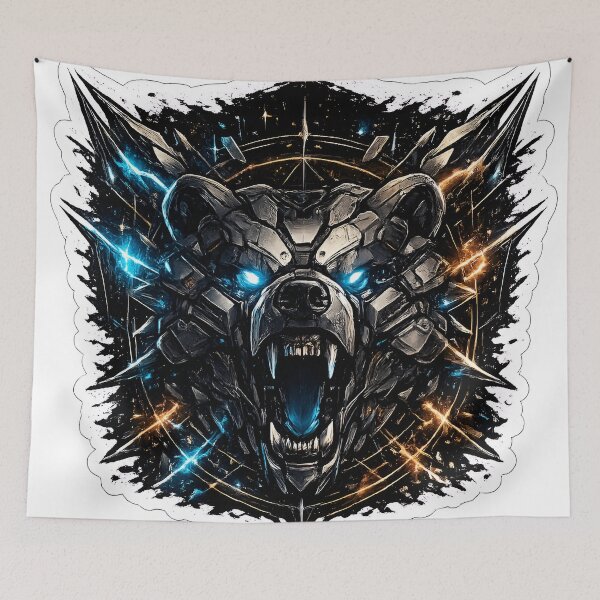 Item preview, Cybernetic Grizzly Bear Mecha Armor Art designed and sold by RiteshCenter .