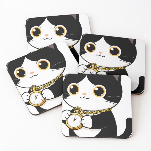 Item preview, Tuxedo Cat with Pocket Watch designed and sold by pumsquare.