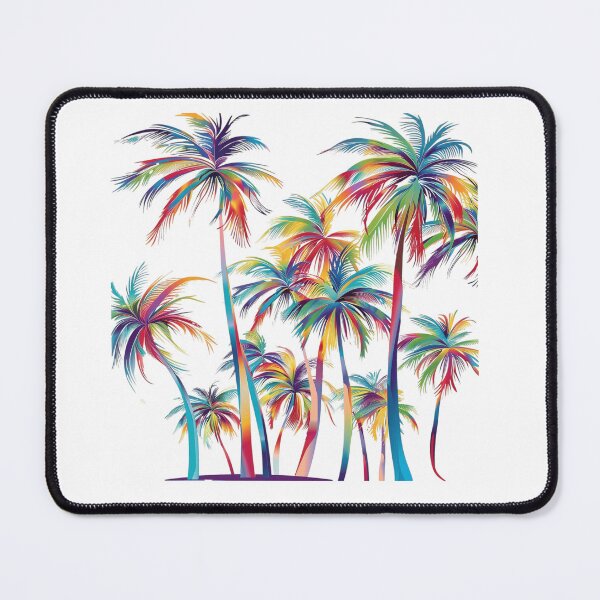 Item preview, Rainbow Palm Trees | Colorful Tropical Paradise Botanical Art designed and sold by Awarrie.