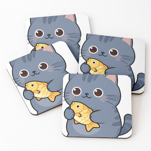 Item preview, British Shorthair with Golden Fish designed and sold by pumsquare.