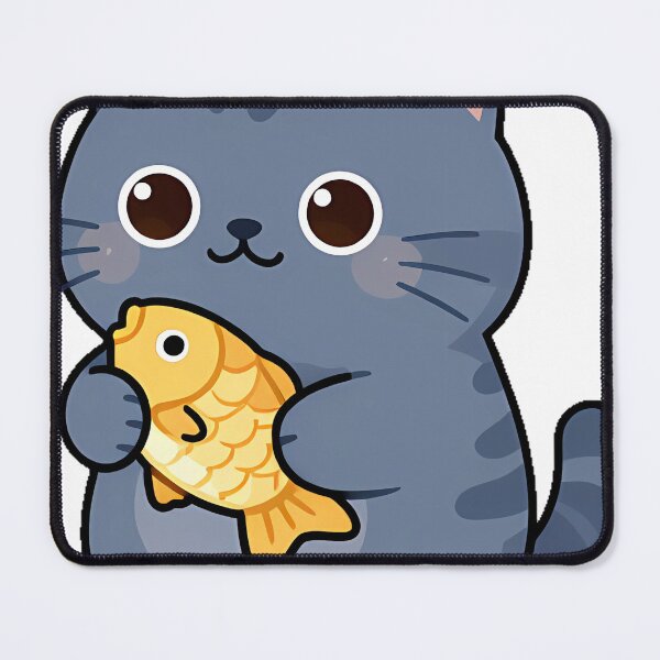 Item preview, British Shorthair with Golden Fish designed and sold by pumsquare.