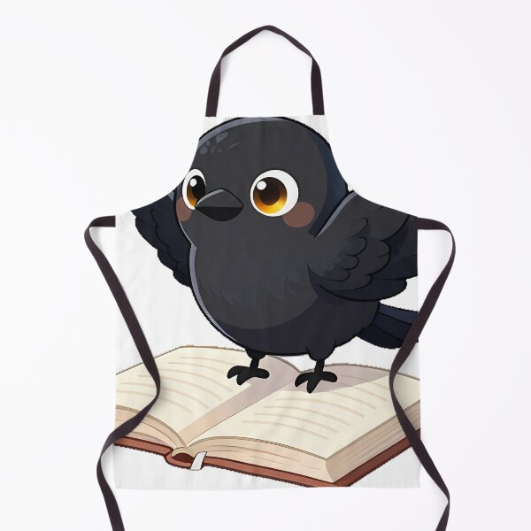 Item preview, Raven Perched on Open Book designed and sold by IllumeInk.
