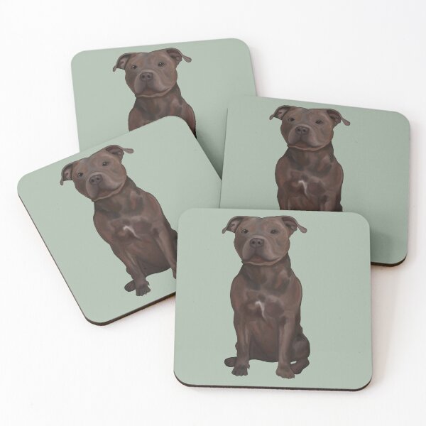 Item preview, Staffordshire Bull Terrier designed and sold by PaulaGaitleyArt.