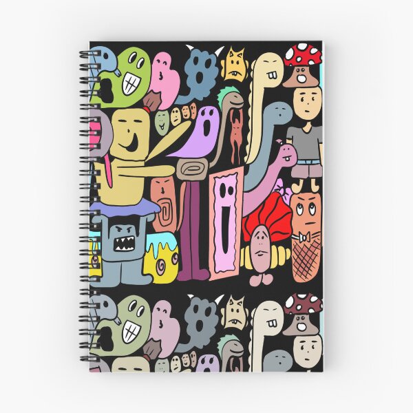 Item preview, Cute Doodle Monster Crowd | Funny Cartoon Characters Illustration designed and sold by Mohng Talulenz.