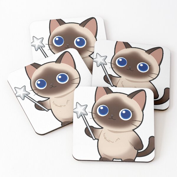 Item preview, Siamese Cat with Star Wand designed and sold by pumsquare.