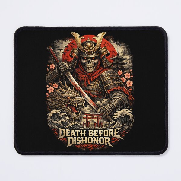 Item preview, Death Before Dishonor – Samurai Skull designed and sold by VEXORA 1.