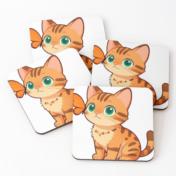 Item preview, Bengal Cat with Butterfly designed and sold by pumsquare.