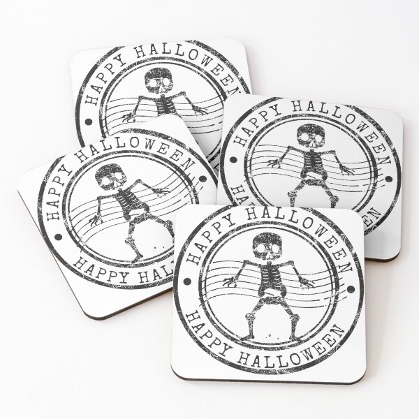 Item preview, Happy Halloween Dancing Skeleton Music Stamp designed and sold by chaaval.