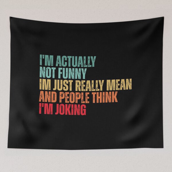 Item preview, I'm actually not funny - sarcastic phrases designed and sold by Dondonmart.