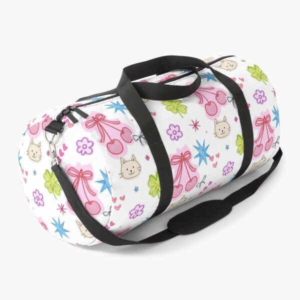 Item preview, Cute Cherry Cat Kawaii Pattern designed and sold by jianina-alondra.