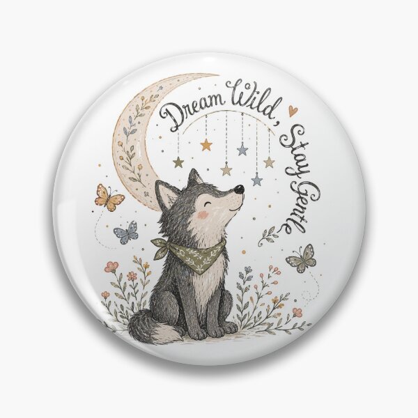 Item preview, Moonbeam Pup - Cute Wolf designed and sold by bapupa.