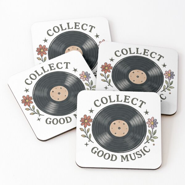 Item preview, Collect Good Music Retro Vinyl Record Floral Groovy Aesthetic designed and sold by Rehnair.