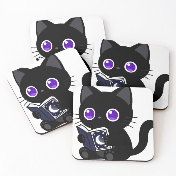Item preview, Black Cat with Book and Tarot Card designed and sold by IllumeInk.