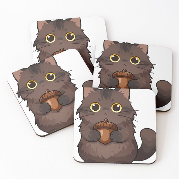 Item preview, Norwegian Forest Cat with Acorn designed and sold by pumsquare.
