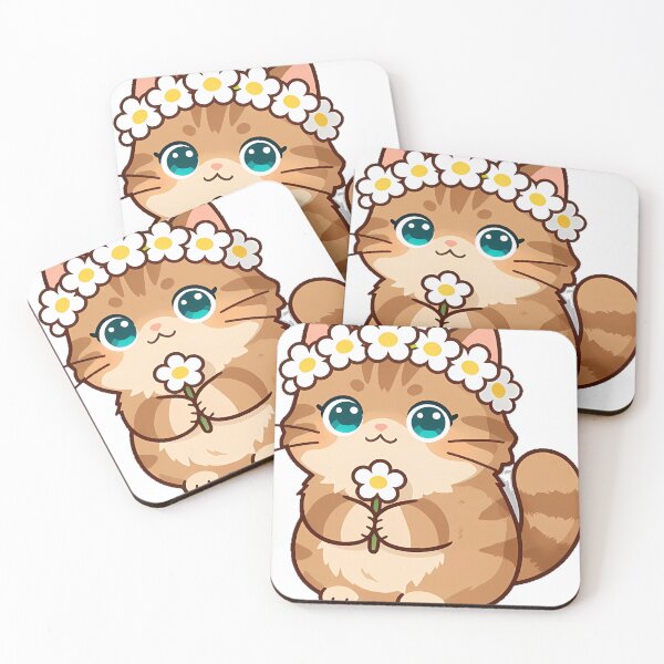 Item preview, Siberian Cat with Daisy Crown designed and sold by pumsquare.