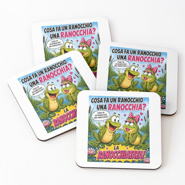Item preview, Funny Frogs – Ranocchiatata Cartoon Joke designed and sold by RipantinaFantasy .