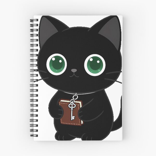 Item preview, Black Cat with Pocket Book and Key designed and sold by IllumeInk.