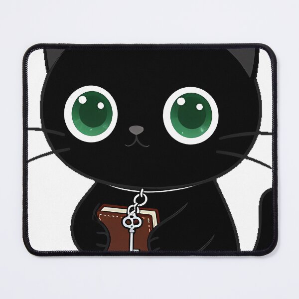 Item preview, Black Cat with Pocket Book and Key designed and sold by IllumeInk.