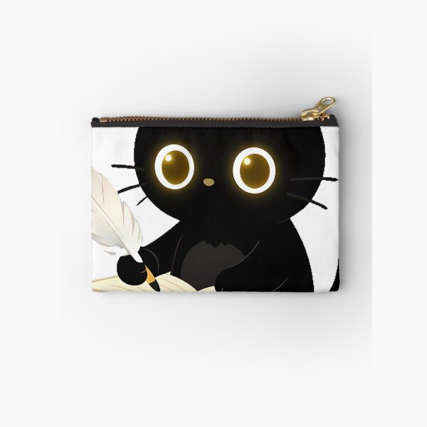 Item preview, Black Cat with Journal and Quill designed and sold by IllumeInk.