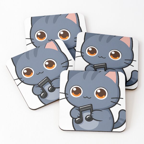 Item preview, Chartreux Cat with Music Note designed and sold by pumsquare.