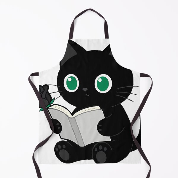 Item preview, Black Cat with Open Book and Black Rose designed and sold by IllumeInk.