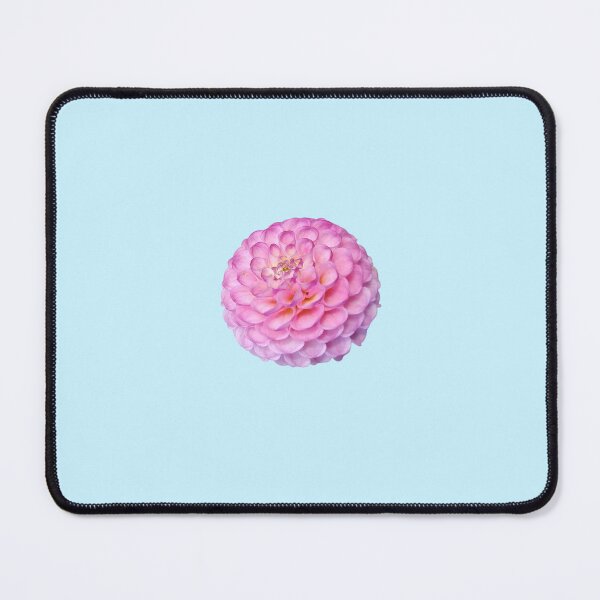 Item preview, Pink Pompon Dahlia Wizard Of Oz For Bringing Cuteness To Oneself and The World Baby Blue Background designed and sold by BOKEbyTC.