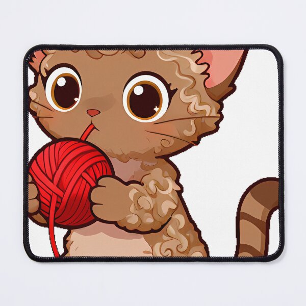 Item preview, Devon Rex with Yarn Ball designed and sold by pumsquare.